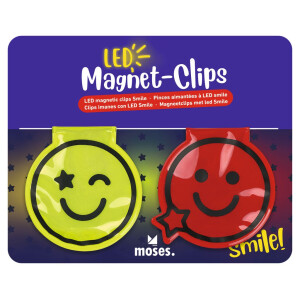 Moses Verlag Magnet Clips mit LED Smile