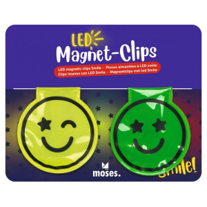 Moses Verlag Magnet Clips mit LED Smile