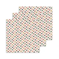 Konges Sløjd Musselin-Spucktücher 3er Set Coeur Coloré