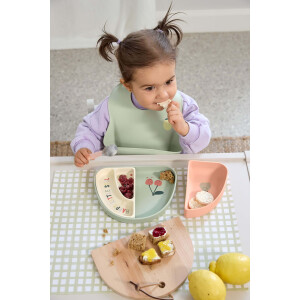 Lässig Kinder Menüteller Set Silikon