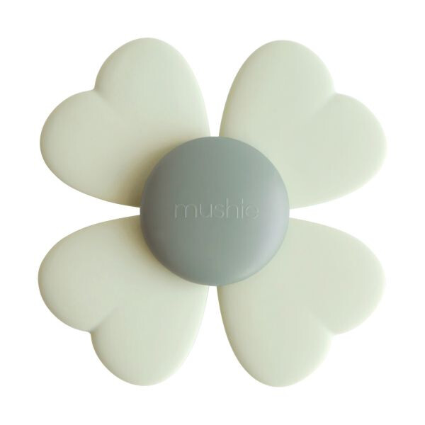 Mushie Babyspielzeug Spinner Kleeblatt