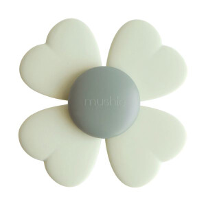 Mushie Babyspielzeug Spinner Kleeblatt