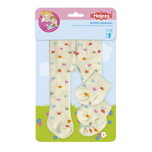 Heless Puppen-Strumpfhose mit Söckchen Herz-Konfetti