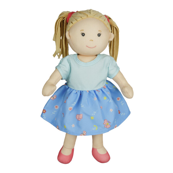 Heless Stoffpuppe Nela mit Kleidchen zum An- und Ausziehen, 32 cm