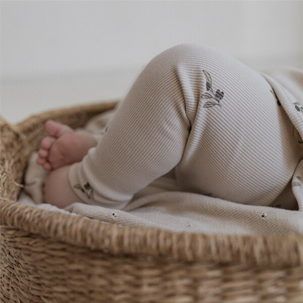 Cosyroots Leggings Rib Tiny Olives