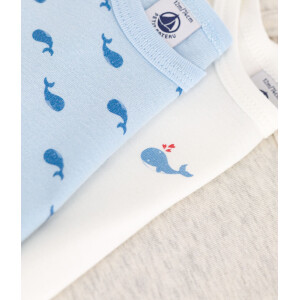 Petit Bateau Langarmbody 3er-Set mit Wal