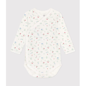 Petit Bateau Wickelbody langarm Blümchen