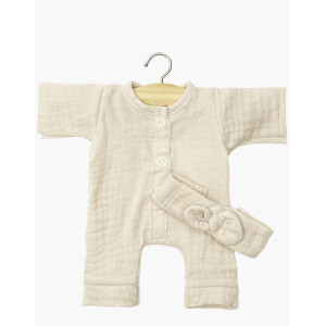 Minikane Einteiler Lili Musselin für 28cm Babypuppe
