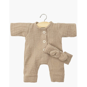 Minikane Einteiler Lili Musselin für 28cm Babypuppe