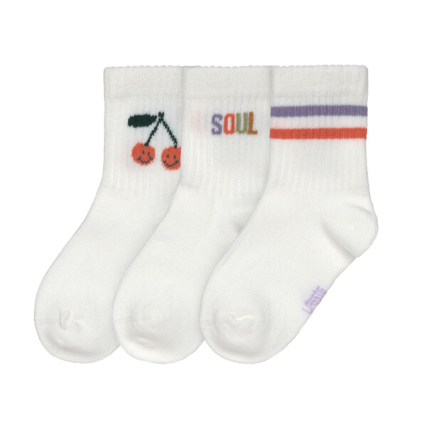 Lässig Tennissocken Kinder 3er-Set - Little Gang Kirsche