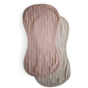 Mushie Spucktuch 2er Set aus Biomusselin