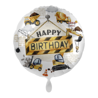 Premioloon Ballon Happy Birthday Construction Crew