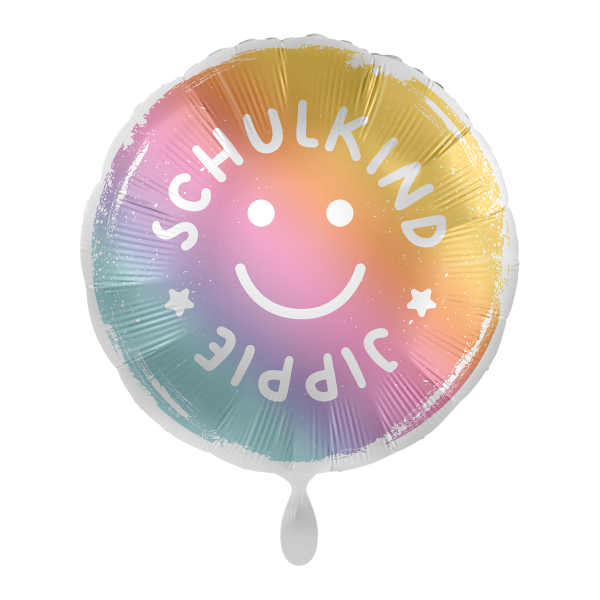 Premioloon Ballon Schulkind Jippie Smile