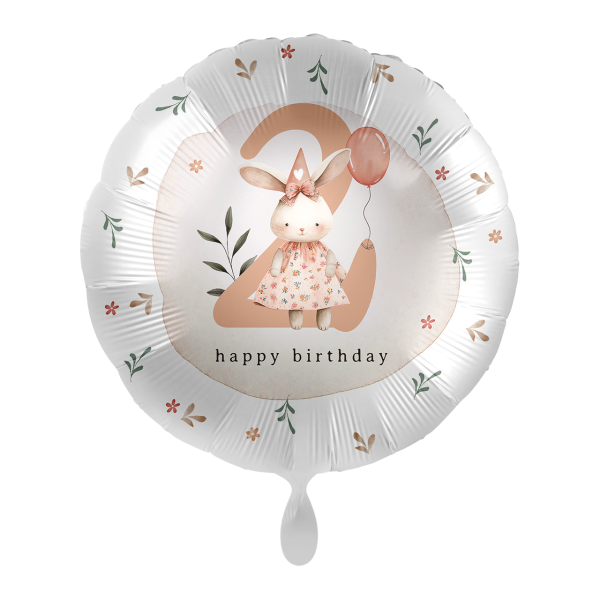 Premioloon Ballon 2. Geburtstag Hase