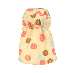 Lässig UV-Sonnenhut mit Nackenschutz Blumen