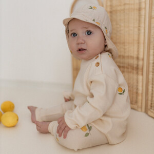 Cosyroots Organic Rib Sweatshirt Pure Lemon