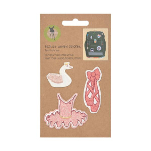 Lässig Textilsticker Schulranzen Stick on Ballet