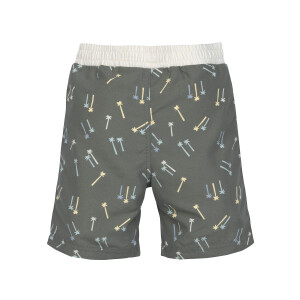 Lässig Boardshorts mit Schwimmwindel Palmen