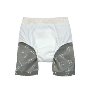 Lässig Boardshorts mit Schwimmwindel Palmen