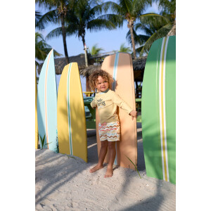 Lässig Boardie-Shorts mit Schwimmwindel Waves