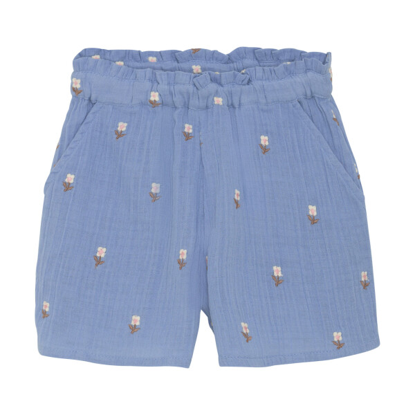 En Fant Shorts aus Musselin mit Stickerei