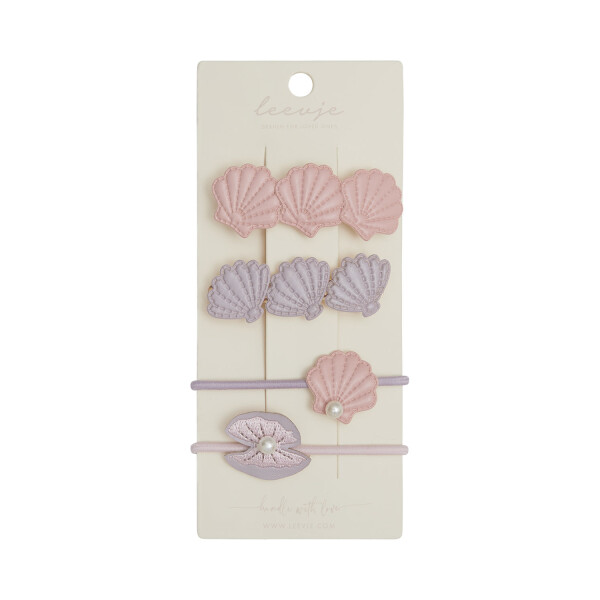Leevje Haarspangen French Hairclips Seashell Mix