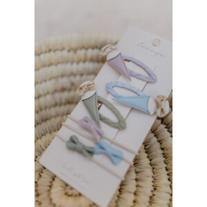 Leevje Haarspangen bows and school cones mix