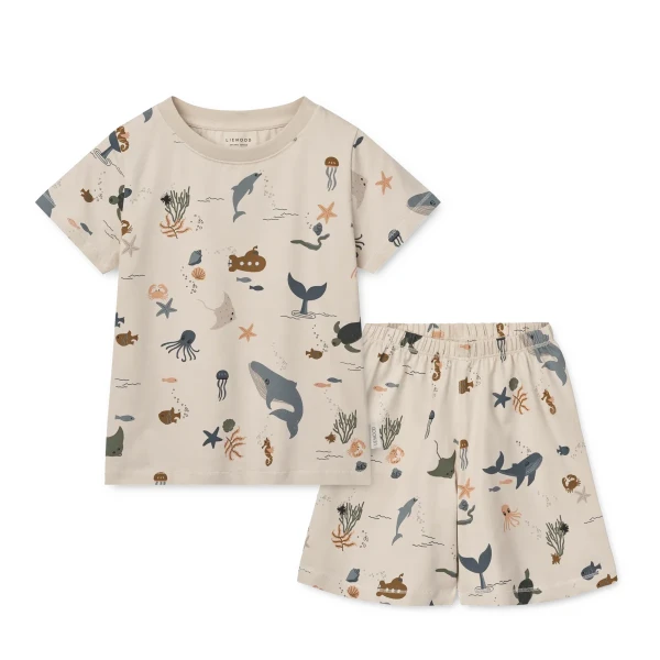 Liewood Pyjama Set Sea Creature Ilford