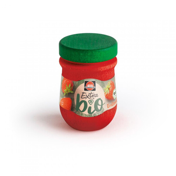 Erzi Schwartau extra Bio Marmelade aus Holz in der Dose