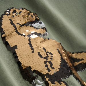 Minymo T-Shirt Dino Wendepailletten