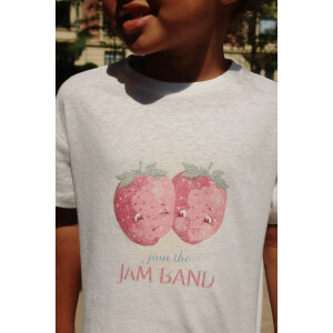 Konges Sløjd T-Shirt Era Strawberry Jam mit Leinen