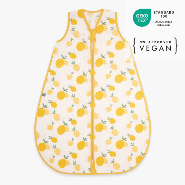 Emma&Noah Musselin-Schlafsack Zitrone 0.5 TOG