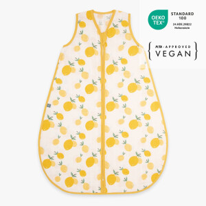 Emma&Noah Musselin-Schlafsack Zitrone 0.5 TOG