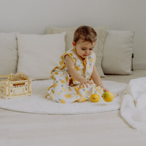 Emma&Noah Musselin-Schlafsack Zitrone 0.5 TOG