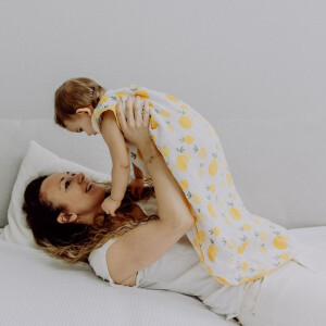 Emma&Noah Musselin-Schlafsack Zitrone 0.5 TOG