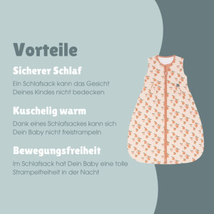 Emma&Noah Schlafsack 1.0 TOG Aprikose