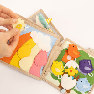 Jolly Designs Montessori Baby - 6 Seiten Mini Quiet Book