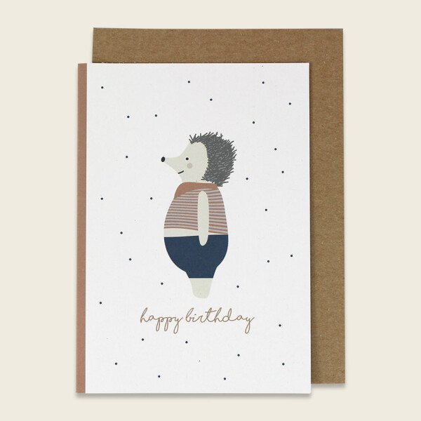Ava & Yves Klappkarte Happy Birthday Igel