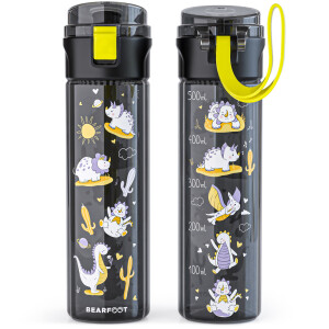 Bearfoot Trinkflasche 500ml auslaufsicher Dino