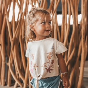 Your Wishes Front Tie Shirt Marina