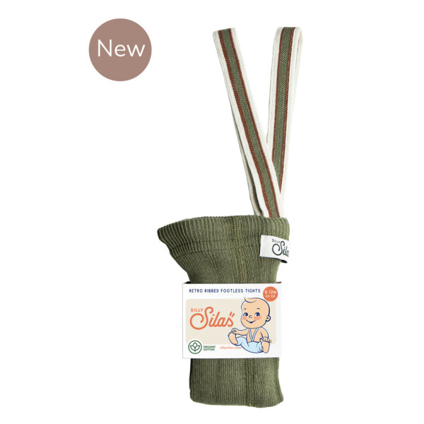 Silly Silas Retro Strumpfhose mit Trägern ohne Fuß