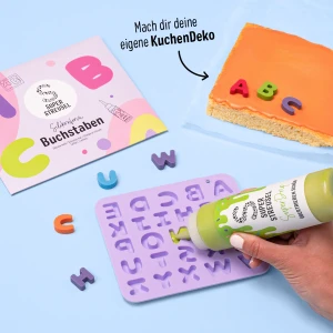 Super Streusel Silikonform Buchstaben