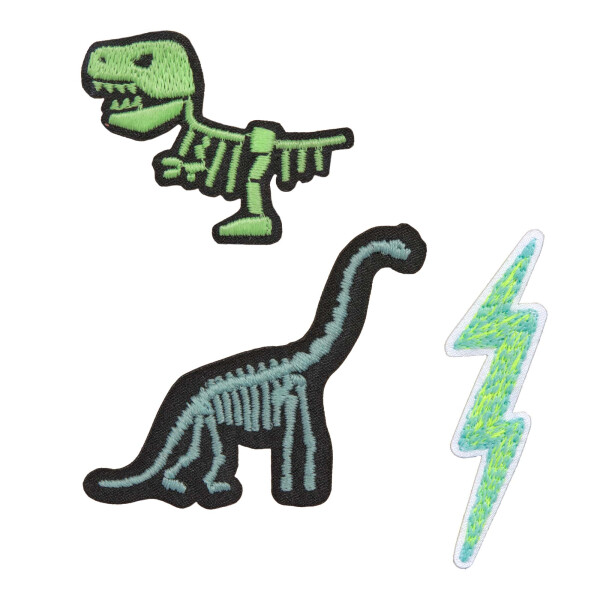 Lässig Textilsticker Dino