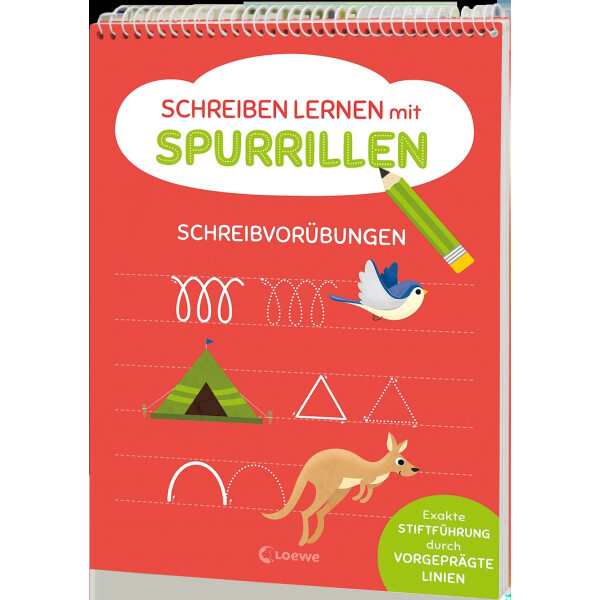 Loewe Verlag Schreiben lernen mit Spurrillen - Schreibvorübungen