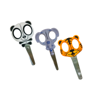 Lulubug Kinderschere Ab 3 Jahre - Elefanten-Design, 13cm, Rostfreier Edelstahl