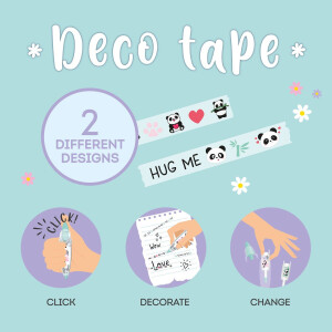 Legami Stift mit Dekoband - Deco Tape
