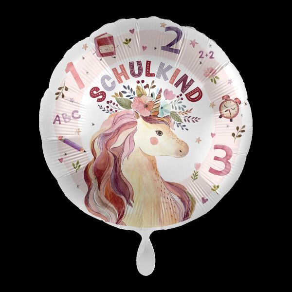 Premioloon  Ballon Schulkind Einhorn