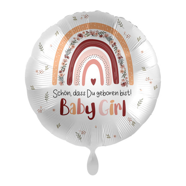 Premioloon Ballon "Schön, dass du geboren bist! - Baby Girl"