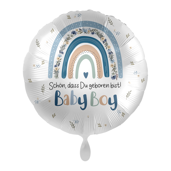 Premioloon Ballon "Schön, dass du geboren bist! - Baby Boy"
