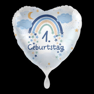 Premioloon Ballon 1. Geburtstag Regenbogen